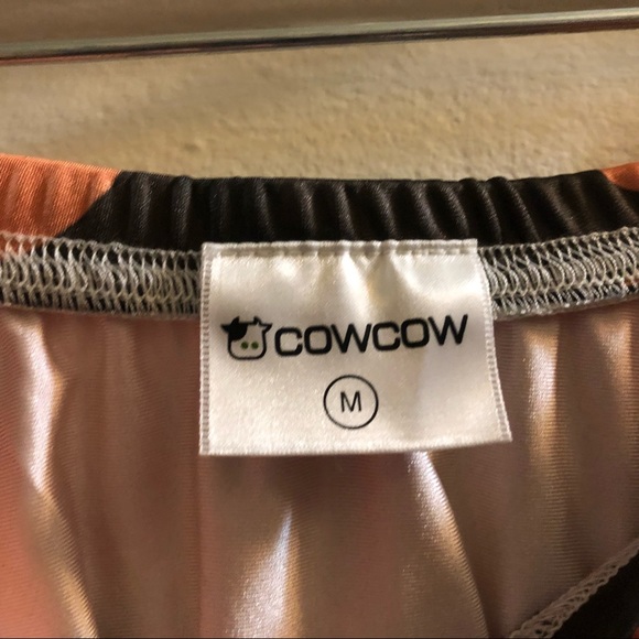 Halloween Skirt - Orange with Black Bats - Picture 3 of 3